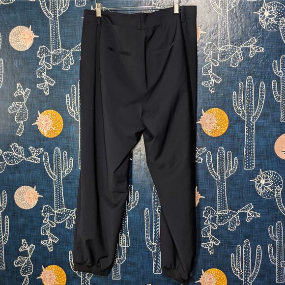 NWT Universal Standard Minton Wool Suiting Jogger Pants Navy Blue Women's 12 - Picture 8 of 12